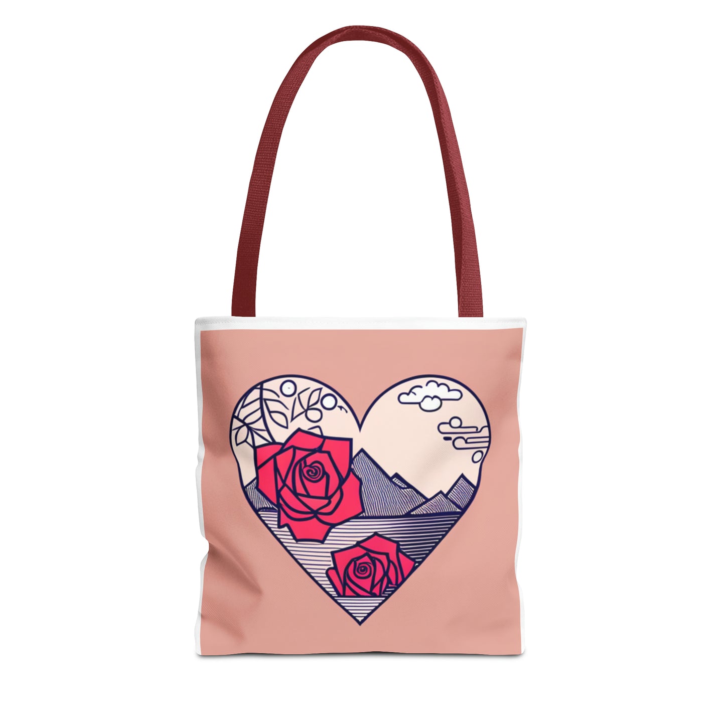 Roseheart Tote Bag (AOP)