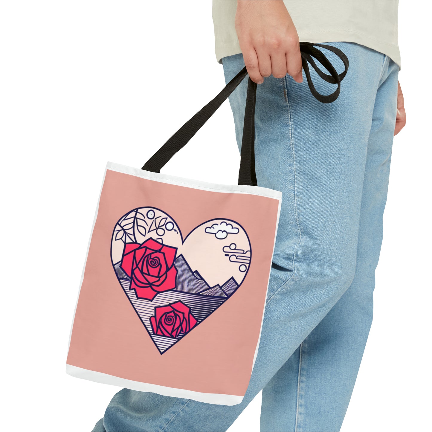 Roseheart Tote Bag (AOP)