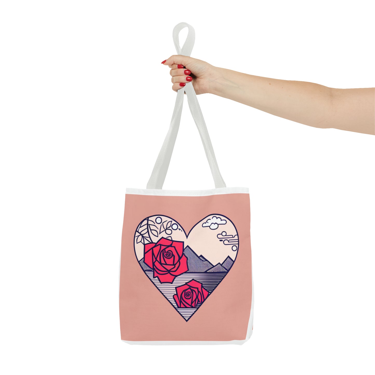 Roseheart Tote Bag (AOP)