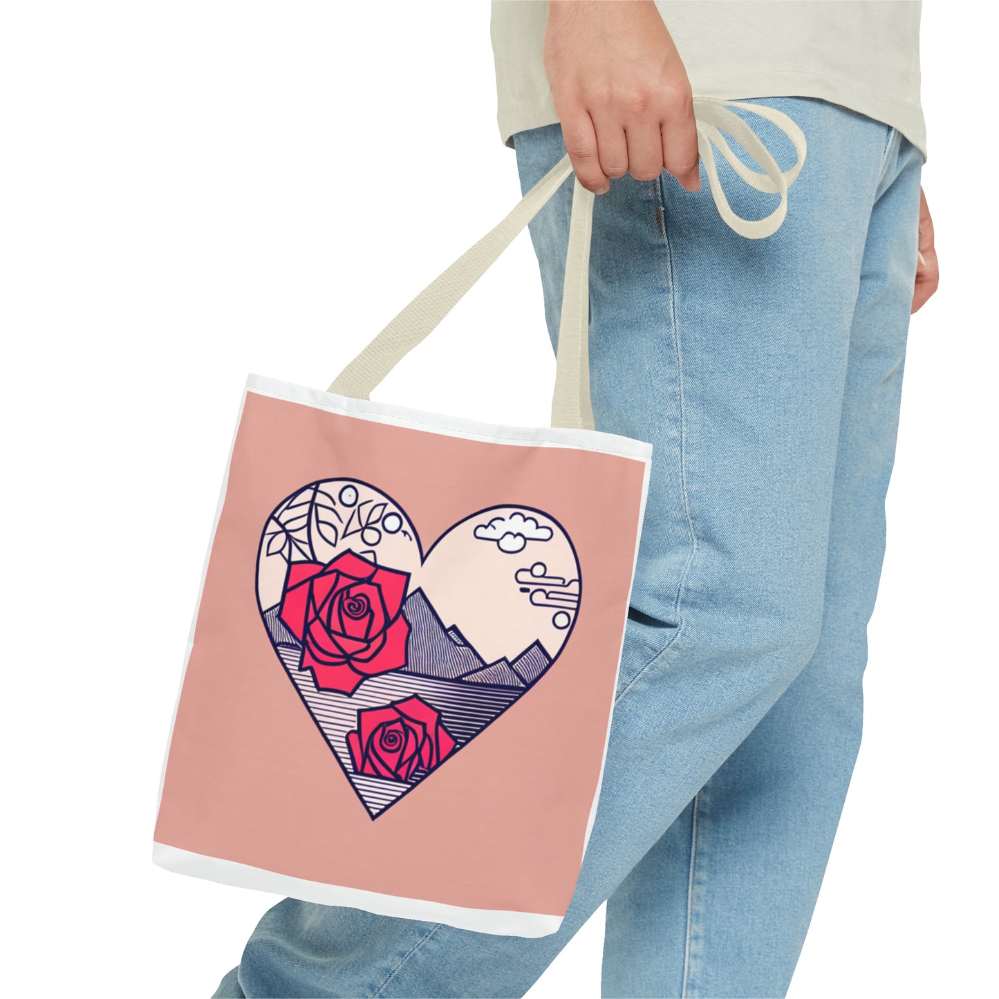 Roseheart Tote Bag (AOP)